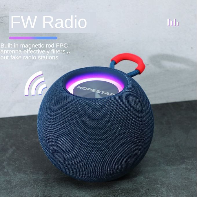 Hopestar H52 Wireless Bluetooth Speaker – Mini Portable Subwoofer with FM Radio & RGB Light