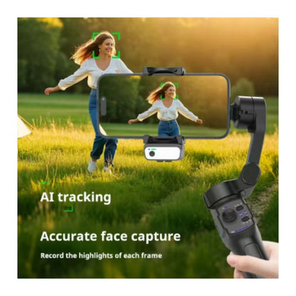 L9 Lite 3-Axis Smartphone Gimbal Stabilizer – Portable Anti-Shake Video Stabilizer with AI Face Tracking