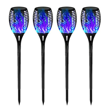 33 LED Solar Flame Lamp – 4PCS Outdoor Waterproof Flickering Torch Lights for Garden & Pathway