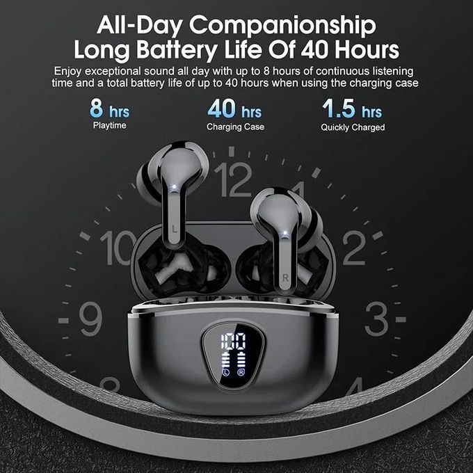 Wireless TWS Earbuds Deep Bass BT 5.3 Touch Control Waterproof Earphone Headphone