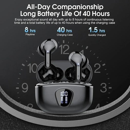 Wireless TWS Earbuds Deep Bass BT 5.3 Touch Control Waterproof Earphone Headphone