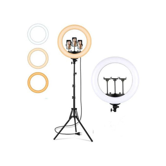 14-Inch LED Ring Light with 2M Adjustable Tripod Stand – 3 Lighting Modes