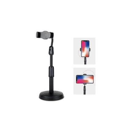 Heavy-Base Retractable Mobile Phone Holder 360° Adjustable Desk Stand