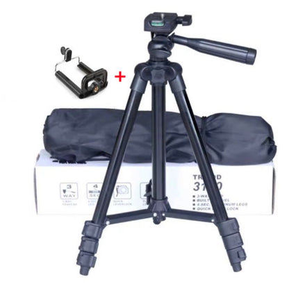 3120 Adjustable Phone & Camera Tripod Stand with Universal Clip Holder