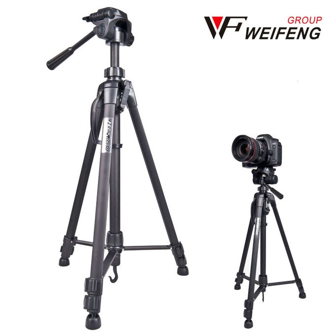 Weifeng WF-3540 Tripod Stand for DSLR/SLR Cameras – 3-Way Head, Adjustable Height