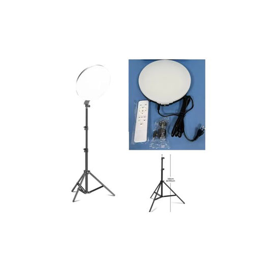 18-Inch Round Fill Lamp Light with Remote & Heavy Tripod Stand – Professional Photography Lighting