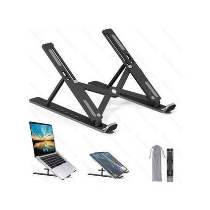 Adjustable Foldable Laptop Stand – Portable Ergonomic Aluminum Stand for Laptop & Tablet