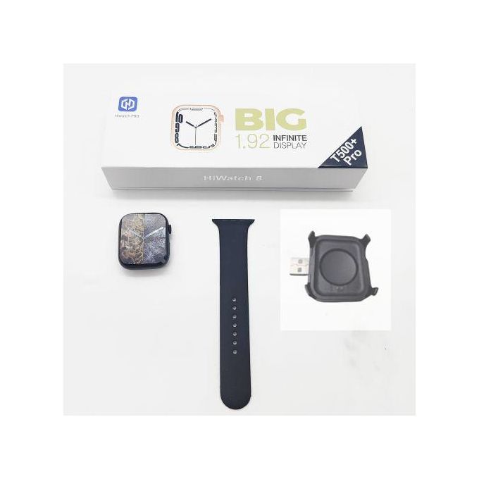 T500+ Pro Hiwatch 8 Smart Watch – 1.92 Inch Full Screen, Bluetooth Call, Fitness Tracker