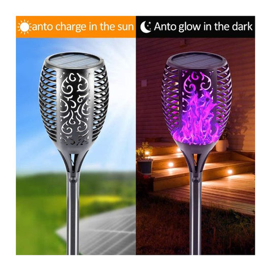 33 LED Solar Flame Lamps – 4 PCS Outdoor Waterproof Torch Lights for Garden & Pathway Decor