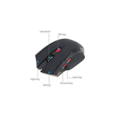 2.4G Wireless Gaming Mouse – 2400 DPI Adjustable Sensor for PC, Laptop & MacBook