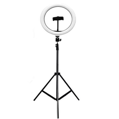 12-Inch LED Ring Light with 2M Adjustable Tripod Stand – 3 Light Modes & USB Power
