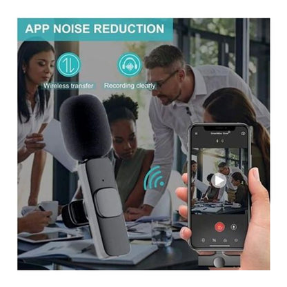 Sokany Dual Wireless Lapel Microphone for Type-C Devices – Two Users