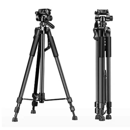 168CM Adjustable Photography Tripod Stand for Camera & Smartphone – 360° Rotation