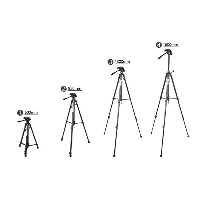 Weifeng WF-3540 Tripod Stand for DSLR/SLR Cameras – 3-Way Head, Adjustable Height