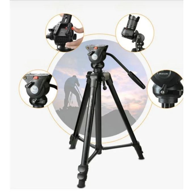Weifeng WF-3308A Aluminum Alloy Tripod Stand – Professional Adjustable Camera Tripod