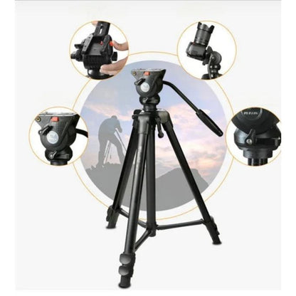 Weifeng WF-3308A Aluminum Alloy Tripod Stand – Professional Adjustable Camera Tripod