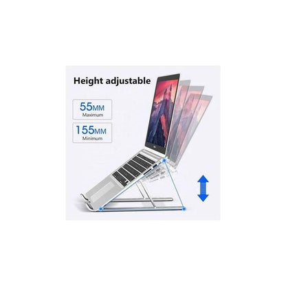 Adjustable Foldable Laptop Stand – Portable Ergonomic Aluminum Stand for Laptop & Tablet