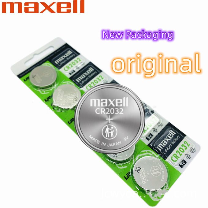 Maxell CR2032 3V Button Cell Battery (2 Pcs) – Original 220 mAh Lithium Coin Battery