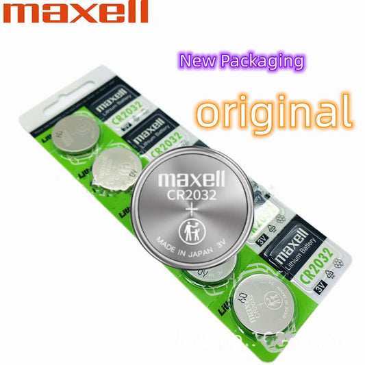 Maxell CR2032 3V Button Cell Battery (2 Pcs) – Original 220 mAh Lithium Coin Battery