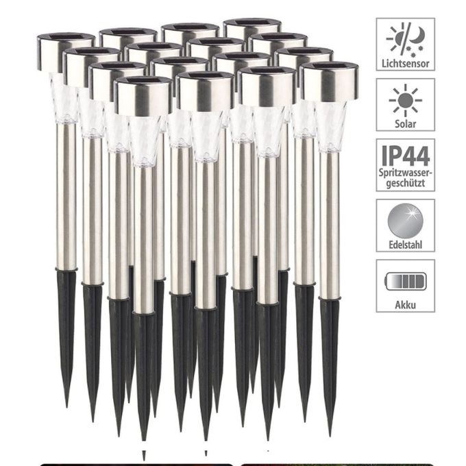 12 Pack Solar Garden Lights – Outdoor Waterproof LED Pathway Lamps for Lawn, Patio & Yard