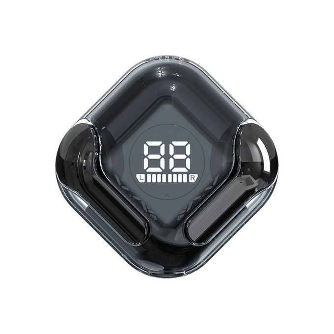 Earpods Transparent Bluetooth Wireless Earphones – HiFi Sound, LED Display