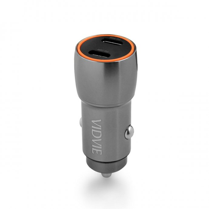 VIDVIE Dual Type-C 40W Metal Fast Car Charger – CC525C