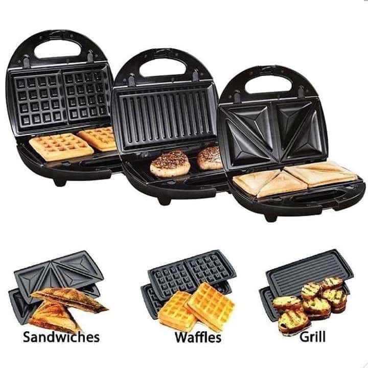 Sokany 3 In 1 Heavy Duty Sandwich, Waffle Maker & Grill