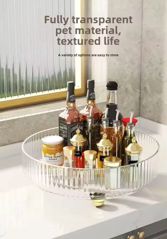 360° Rotating Turntable Organizer