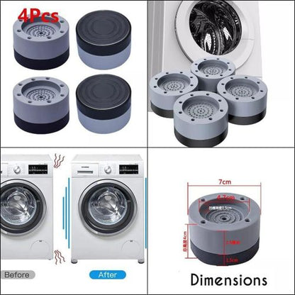 4pcs Washing Machine Anti-vibration Pads Shock And Noise Cancellation Pads