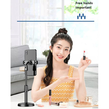 Heavy-Base Retractable Mobile Phone Holder 360° Adjustable Desk Stand