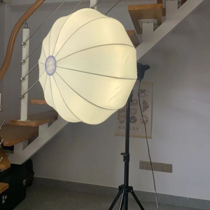 65CM Spherical Bowens Softbox with 400W LED Light + 2M Strong Stand for Film-Making & Video Shoots