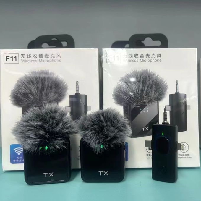3-in-1 Professional Wireless Microphone Set for Live Streaming, Recording & Studio Use – Dual User System