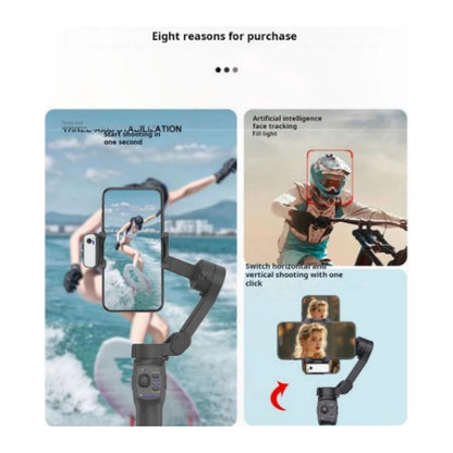L9 Lite 3-Axis Smartphone Gimbal Stabilizer – Portable Anti-Shake Video Stabilizer with AI Face Tracking