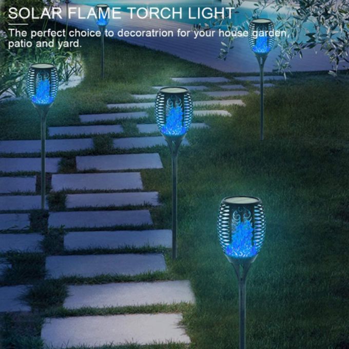 33 LED Solar Flame Lamp – 4PCS Outdoor Waterproof Flickering Torch Lights for Garden & Pathway