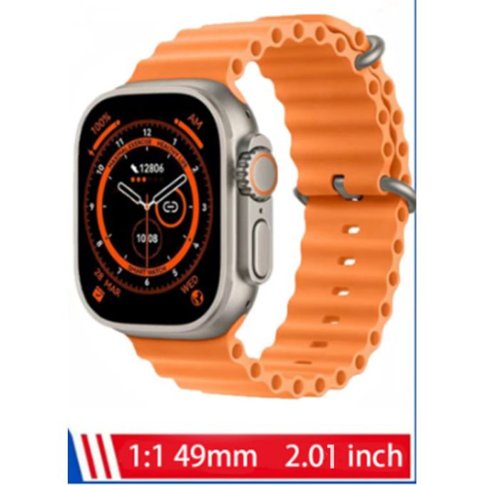 ULTRA Smart Watch – 7-in-1 Strap Combo with 2.01-Inch Display, Fitness Tracker & Wireless Charger