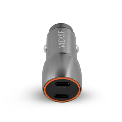 VIDVIE Dual Type-C 40W Metal Fast Car Charger – CC525C