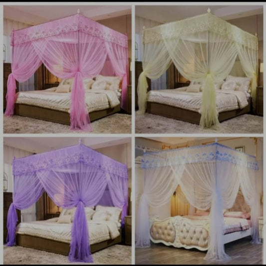 4-Stand Mosquito Net – Sturdy & Elegant