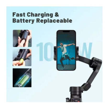 L9 AI Face Tracking 3-Axis Handheld Smartphone Gimbal Stabilizer with Extendable Arm