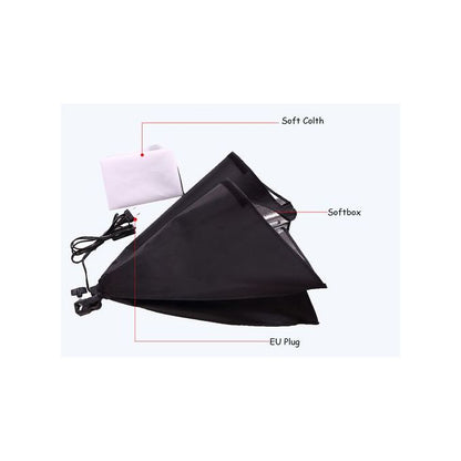 Photo Studio Softbox Lighting Kit with 2M Adjustable Tripod Stand + LED Bulb