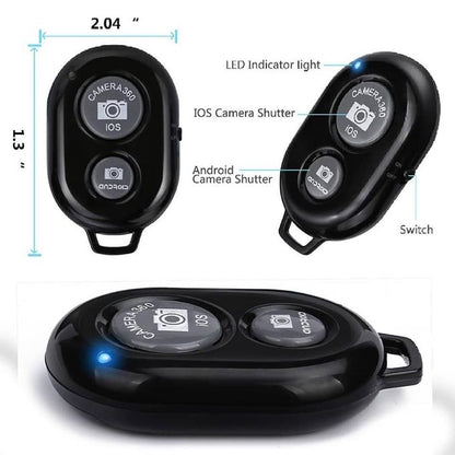 Bluetooth Wireless Remote Shutter for Phone & Camera – iOS and Android Compatible