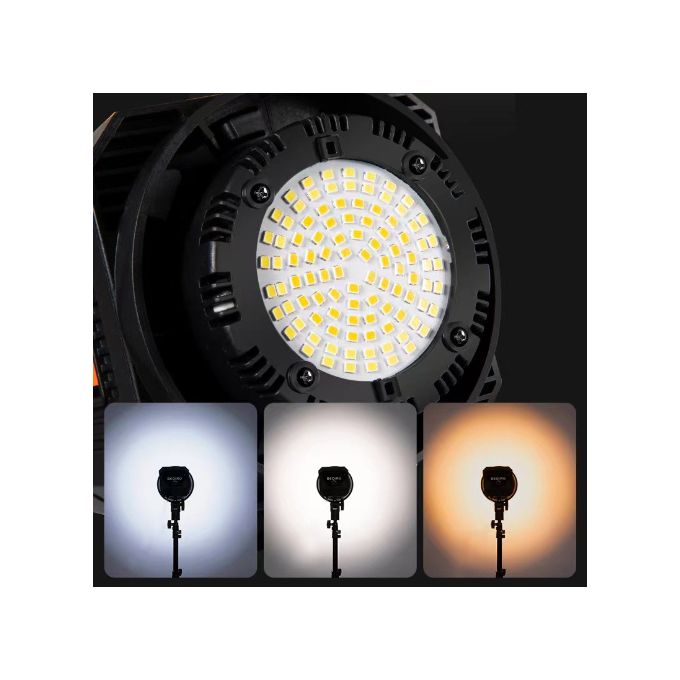 65CM Spherical Bowens Softbox with 400W LED Light + 2M Strong Stand for Film-Making & Video Shoots