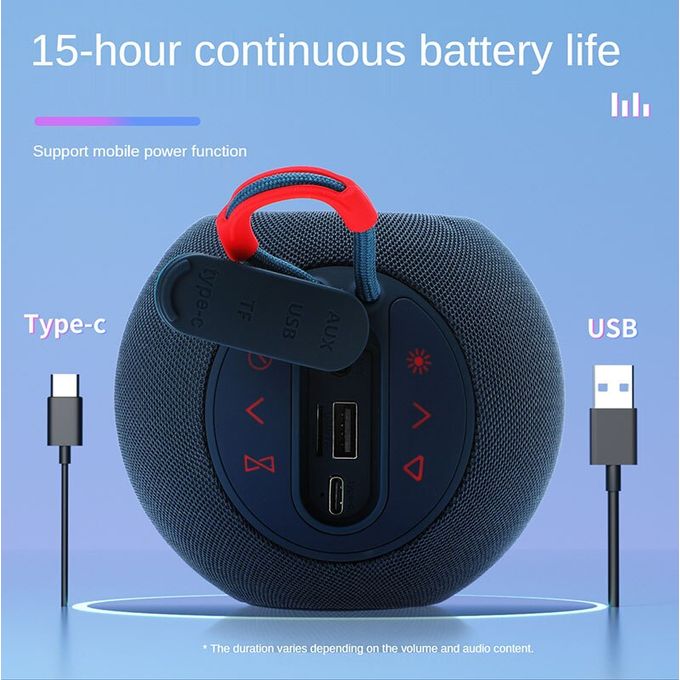 Hopestar H52 Wireless Bluetooth Speaker – Mini Portable Subwoofer with FM Radio & RGB Light
