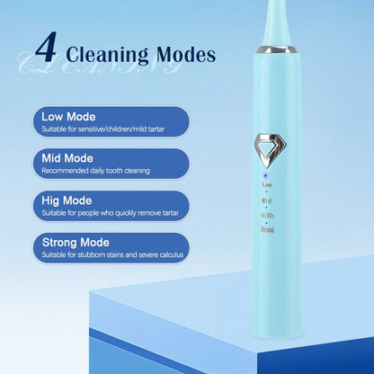Electric Tooth Brush – Sonic Dental Cleaning Tartar Scraper Kit with Multiple Heads (HM-Y268)