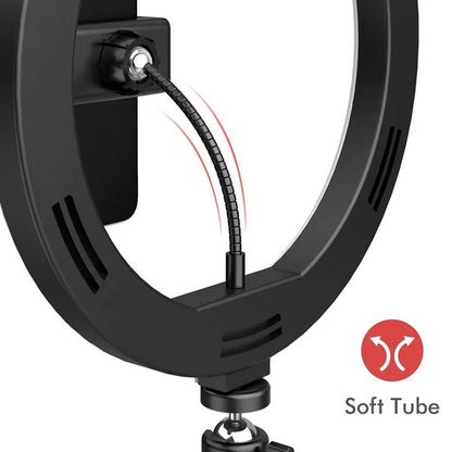 14-Inch LED Ring Light with 2.1M Adjustable Tripod Stand & Bluetooth Remote – 3 Lighting Modes