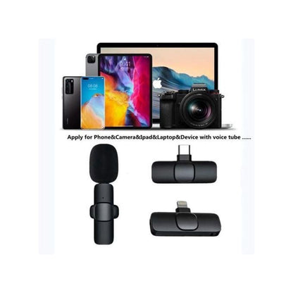 Sokany Dual Wireless Lapel Microphone for Type-C Devices – Two Users