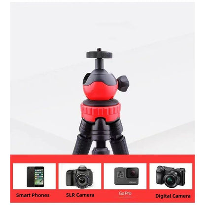 Flexible Octopus Tripod Stand with 360° Ball Head & Universal Phone Holder – 30CM