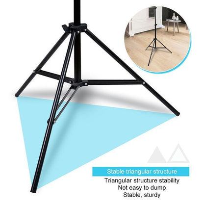 210CM (7ft) Adjustable Photography Light Tripod Stand – Universal Mount for Ring Lights & Studio Accessories