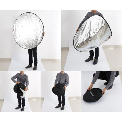 110 cm 5-in-1 Collapsible Photography Reflector – Portable Light Diffuser for Studio & Outdoor Shoots