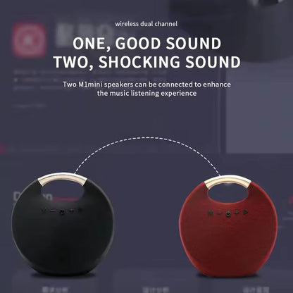 M1 Mini Portable Bluetooth Speaker – Wireless Stereo Sound with TF, USB & AUX Support