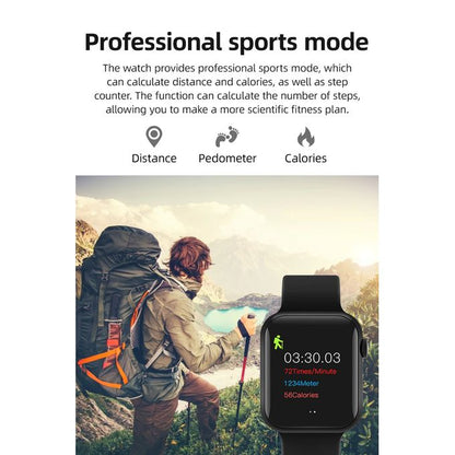 T500+ MAX Smart Watch – Full Touch Screen Fitness Tracker with Notifications & Sports Mode